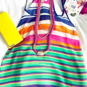 Charming Charlie Colorful Striped Women’s Top